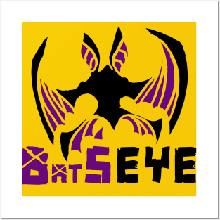 BatsEye Stencil Logo Posters and Art